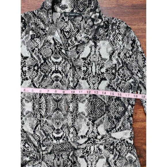 INC International Women's M Snake-Print Belted Shirtdress,Created for Macy's - Picture 6 of 13
